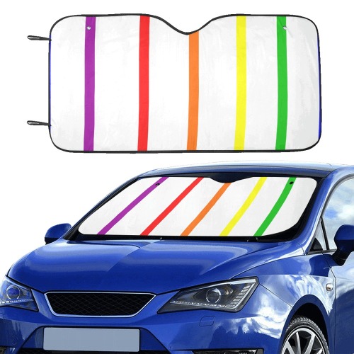 Primary Colors Car Sun Shade 55"x30"