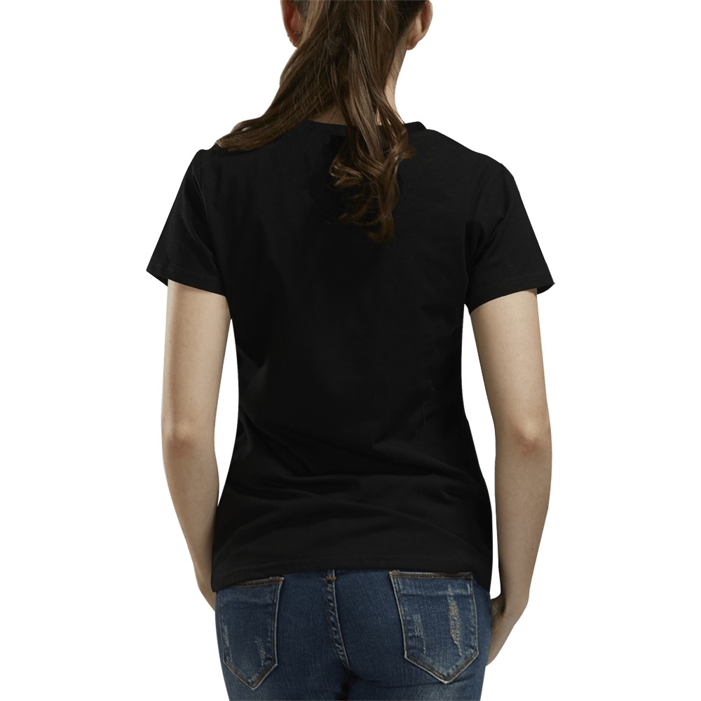 ZL.LOGOWM.blk All Over Print T-Shirt for Women (USA Size) (Model T40)