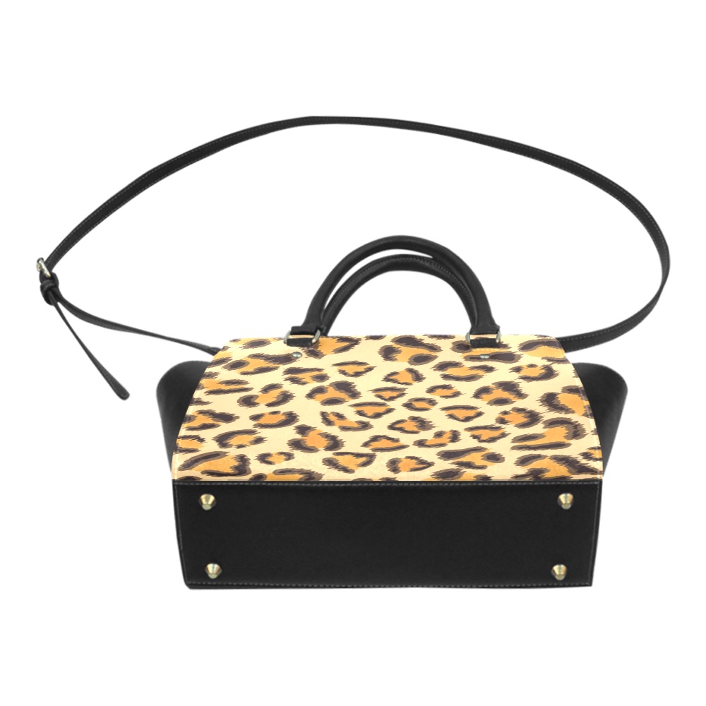 Leopard Print Classic Shoulder Handbag (Model 1653)