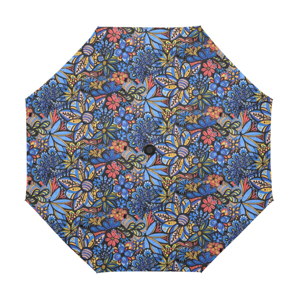 Talavera Bouquet Anti-UV Auto-Foldable Umbrella (U09)