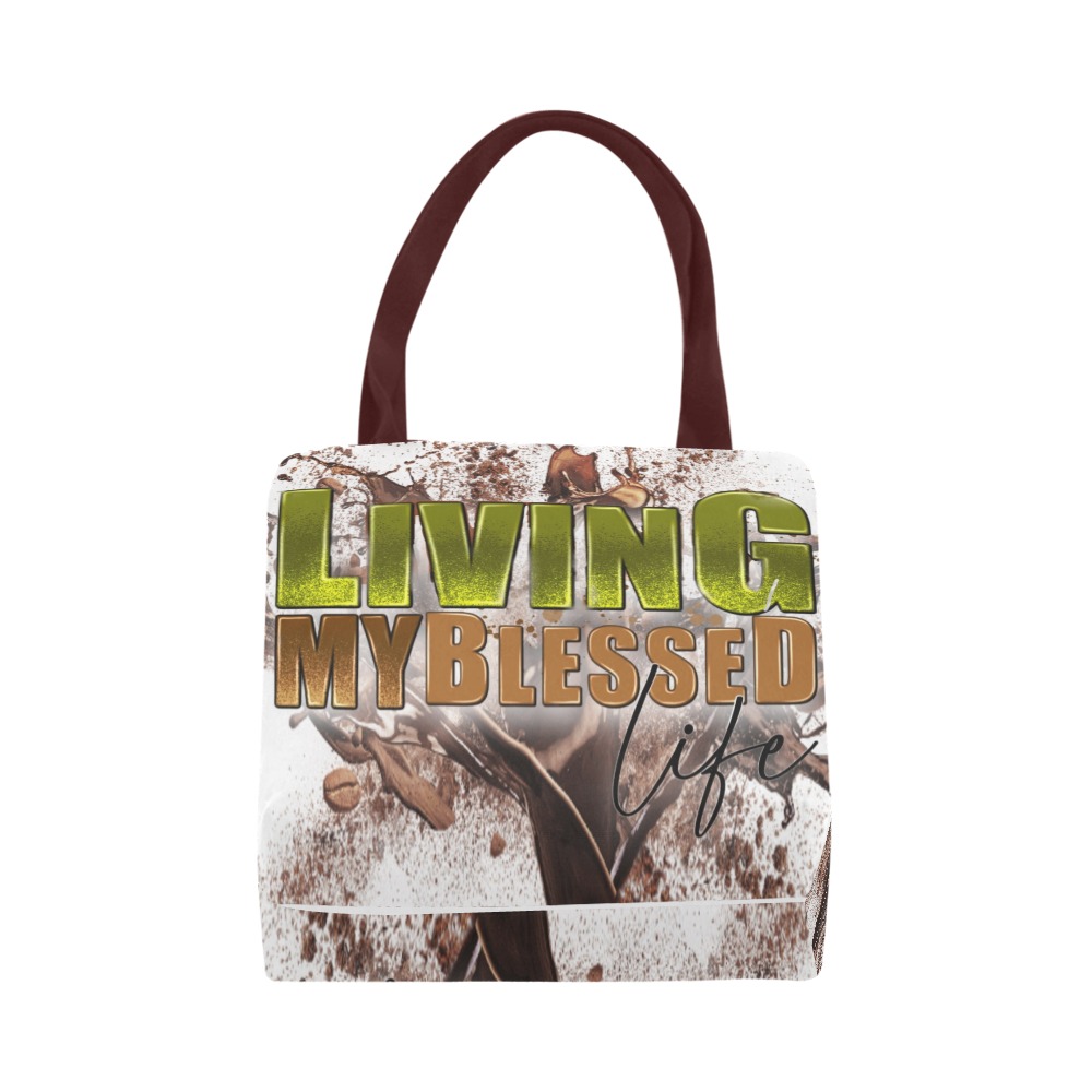 Living My Blessed Life Canvas Tote Bag (Model 1657)