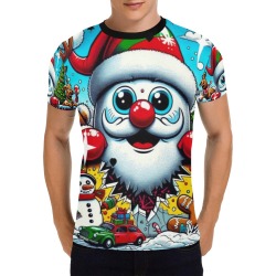 Santa by Nico Bielow All Over Print T-Shirt for Men (USA Size) (Model T40)