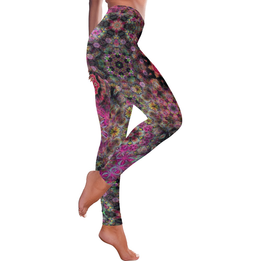 chakra universe Women's Low Rise Leggings (Invisible Stitch) (Model L05)