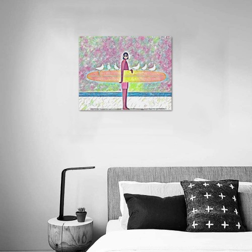 Surf Day Upgraded Canvas Print 20"x16"