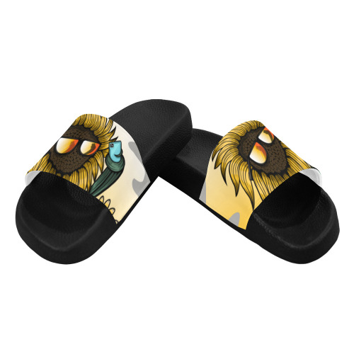 Too Cool Sunflower Men's Slide Sandals (Model 057)