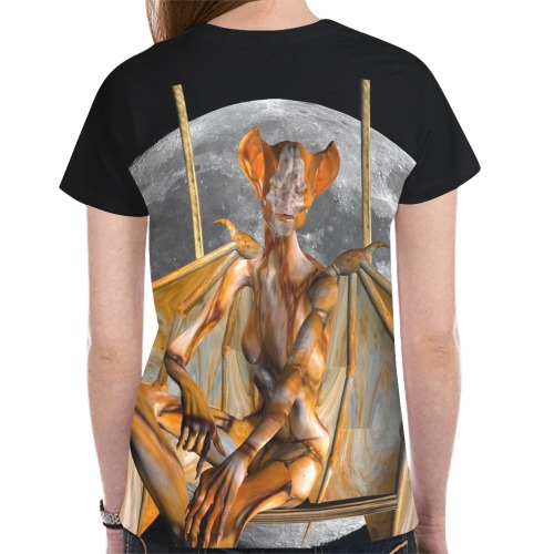 Moon Creature New All Over Print T-shirt for Women (Model T45)
