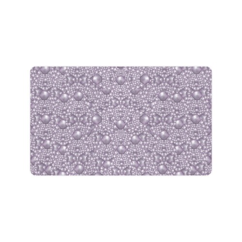 festive purple pearls Doormat 30"x18" (Black Base)