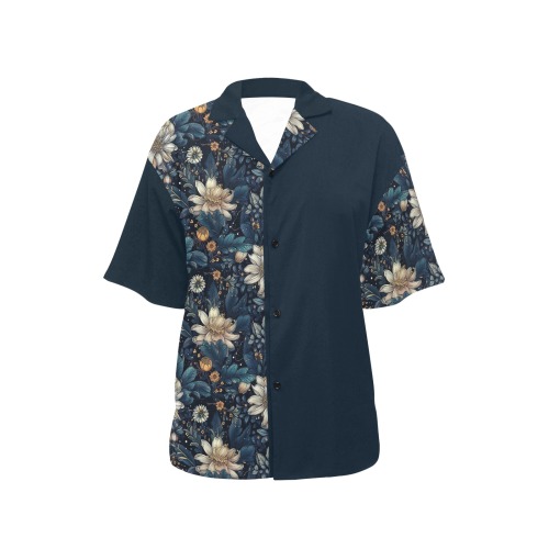VINTAGE 04 All Over Print Hawaiian Shirt for Women (Model T58)