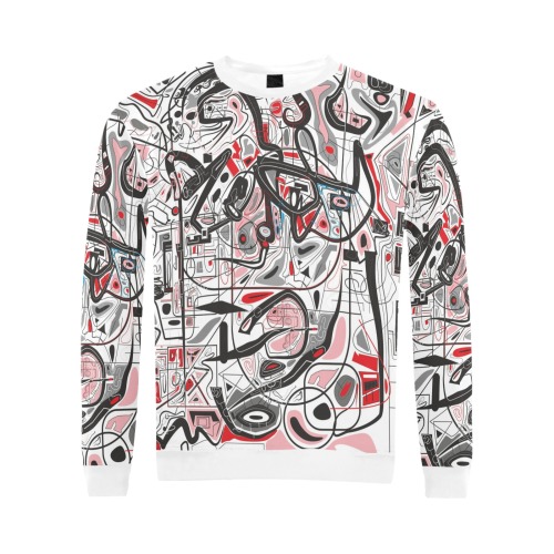 Model 2 All Over Print Crewneck Sweatshirt for Men (Model H18)