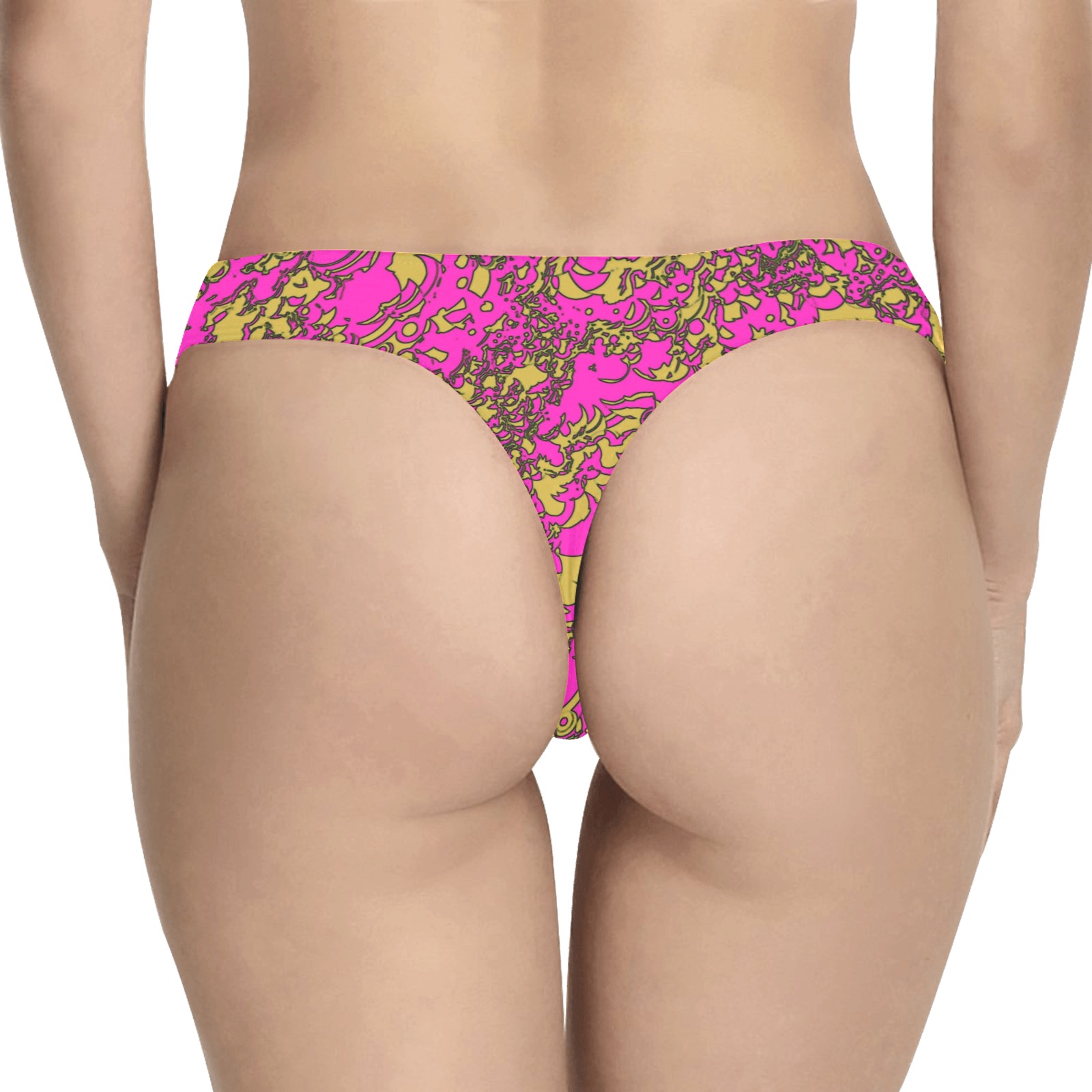 BM4PY Women's All Over Print Thongs (Model L30)