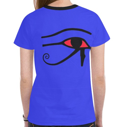 Eye of Horus New All Over Print T-shirt for Women (Model T45)