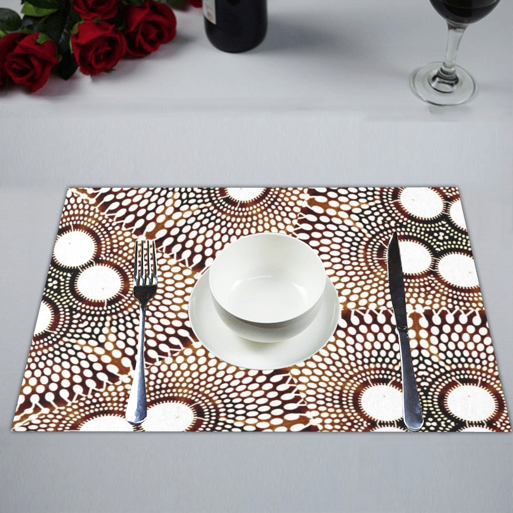 AFRICAN PRINT PATTERN 4 Placemat 14’’ x 19’’ (Set of 4)