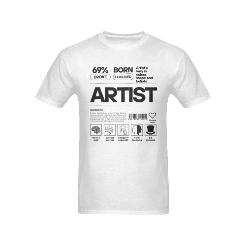 Artist Men's T-Shirt in USA Size (Front Printing Only)