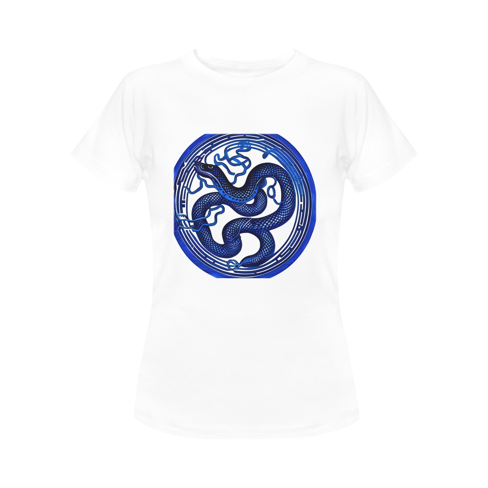 Water Snake Women's T-Shirt in USA Size (Front Printing Only)