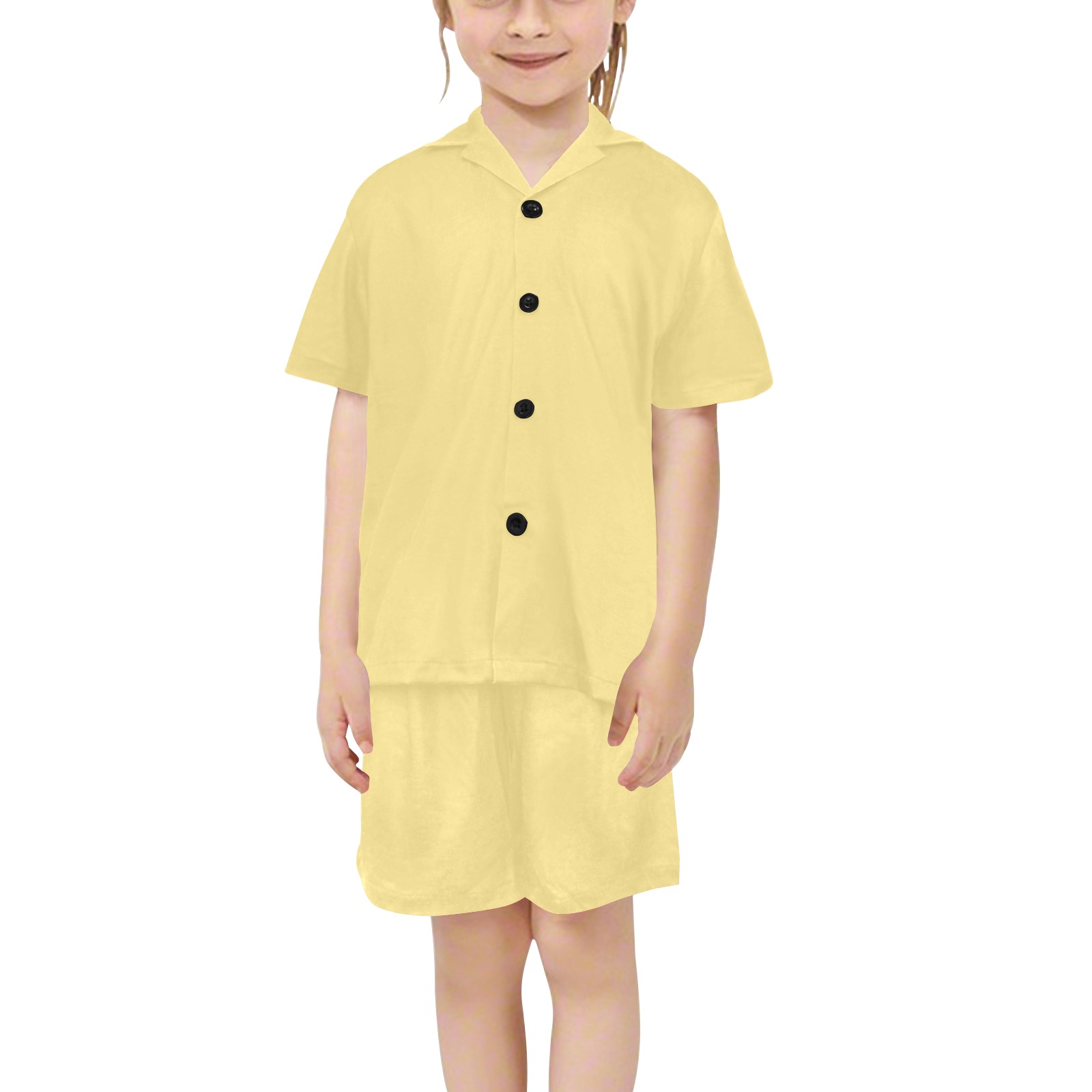 Popcorn Little Girls' V-Neck Short Pajama Set
