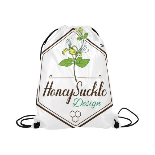 Honey Suckle Large Drawstring Bag Model 1604 (Twin Sides)  16.5"(W) * 19.3"(H)