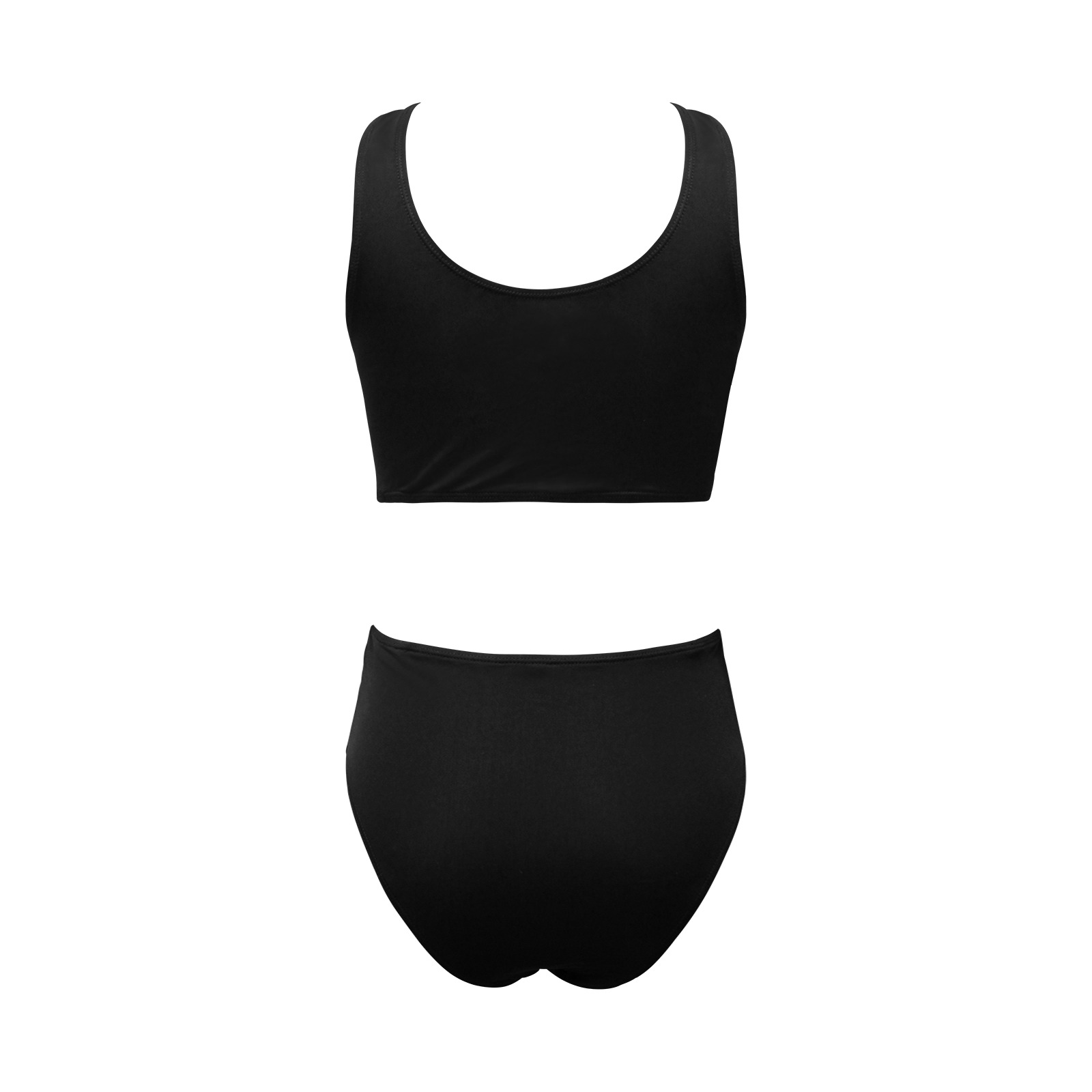 BLACK Chest Bowknot Bikini Swimsuit (Model S33)