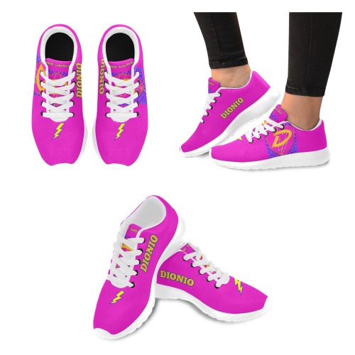 DIONIO - Lady Strike Sneakers (Pink) Women’s Running Shoes (Model 020)