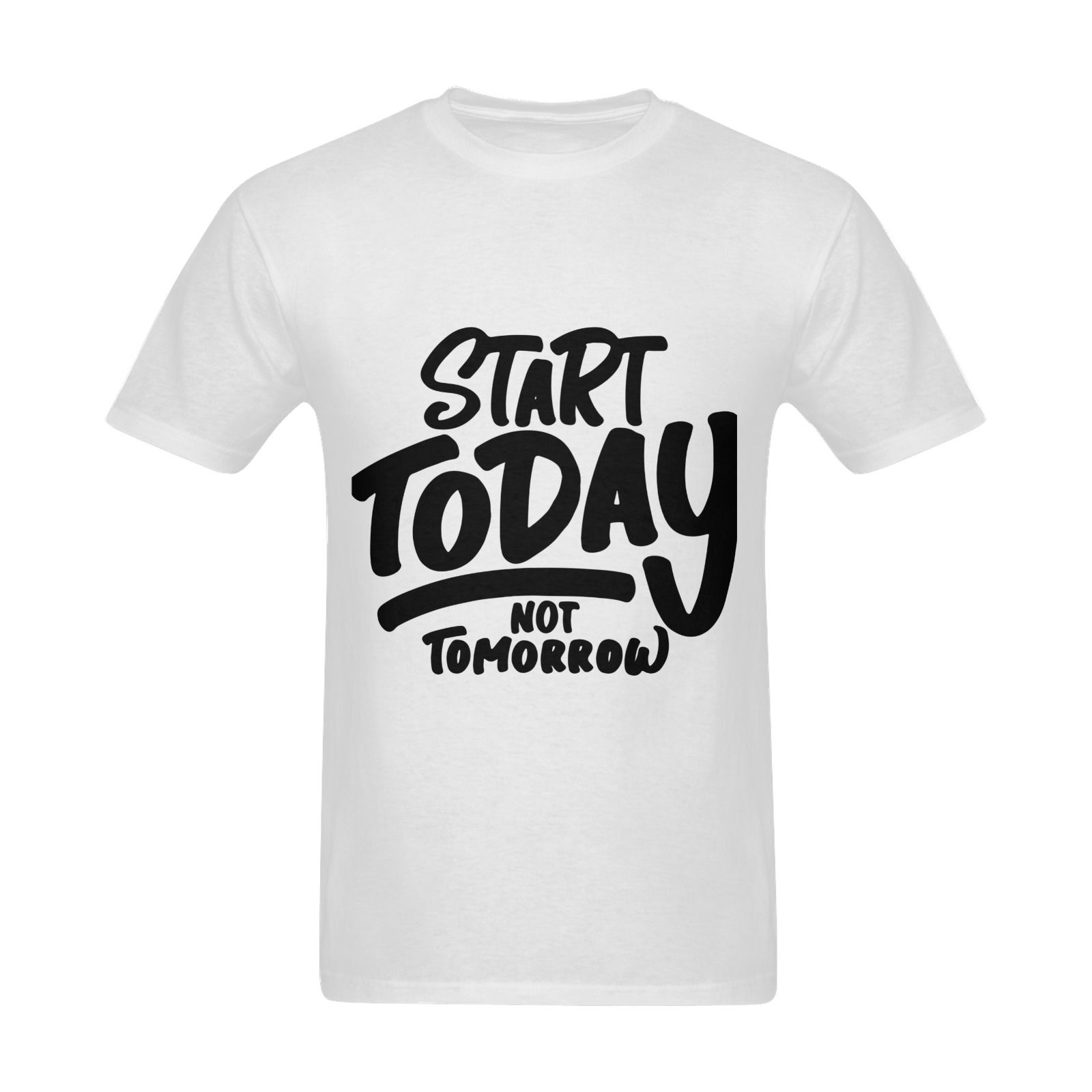 Start today not tomorrow Men's Slim Fit T-shirt (Model T13)