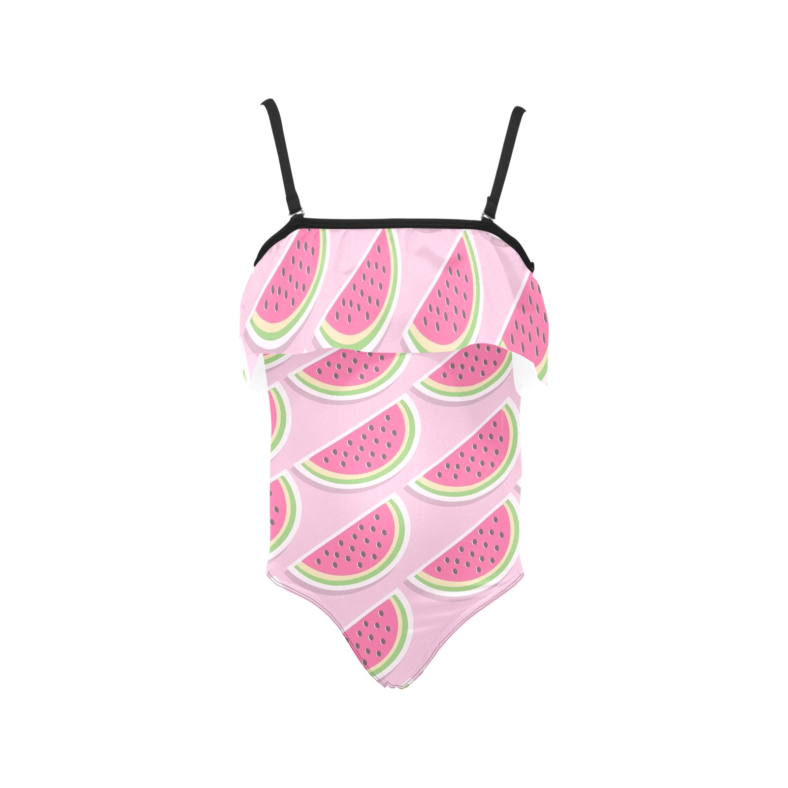 Melons Kids' Spaghetti Strap Ruffle Swimsuit (Model S26)