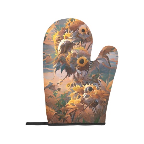 Sunflowers_TradingCard Oven Mitt & Pot Holder