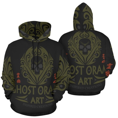GOH_BLK All Over Print Hoodie for Men (USA Size) (Model H13)