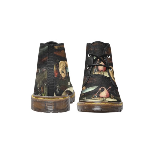 Garden of Earthly Delights 4 Women's Canvas Chukka Boots (Model 2402-1)