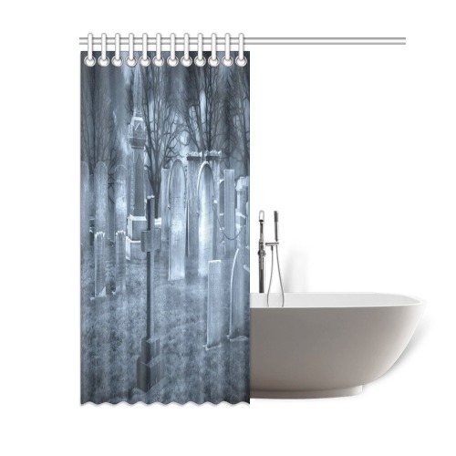 Haunted Cemetery Shower Curtain 60"x72"