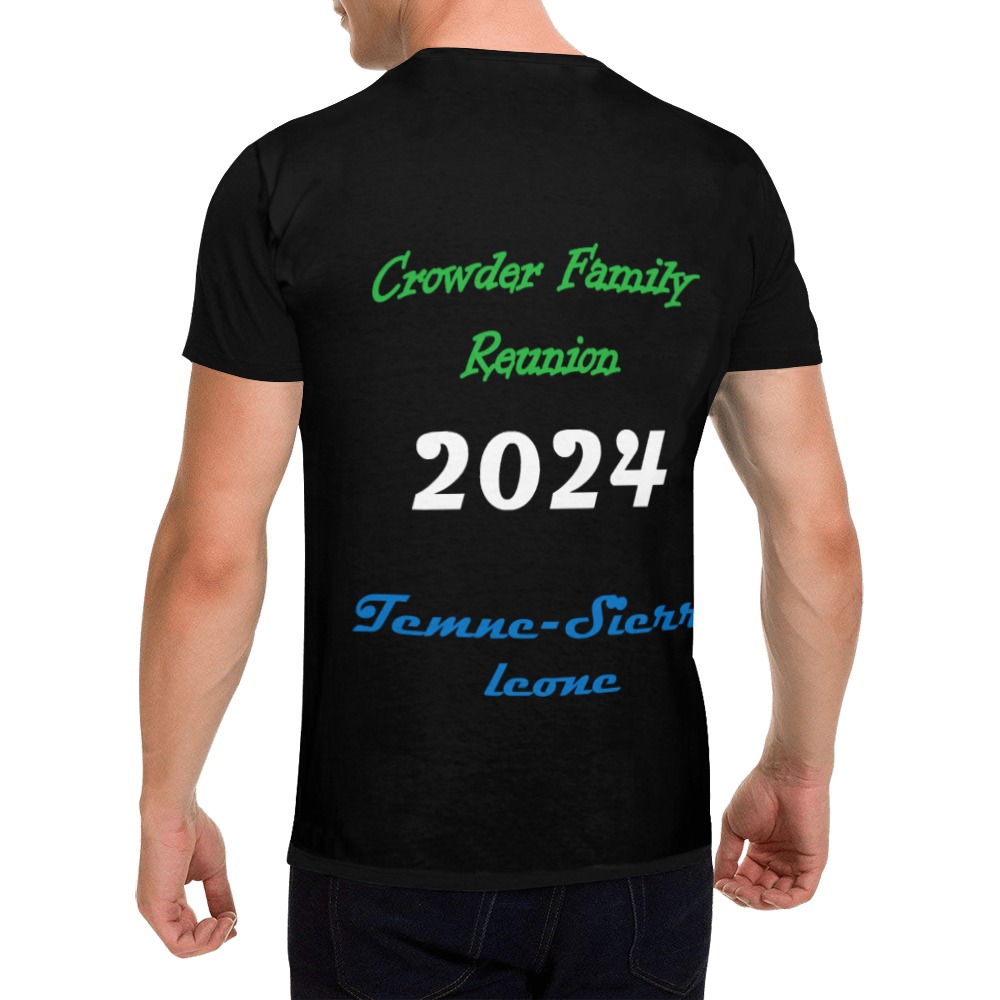 Family Reunion Blk All Over Print T-Shirt for Men (USA Size) (Model T40)