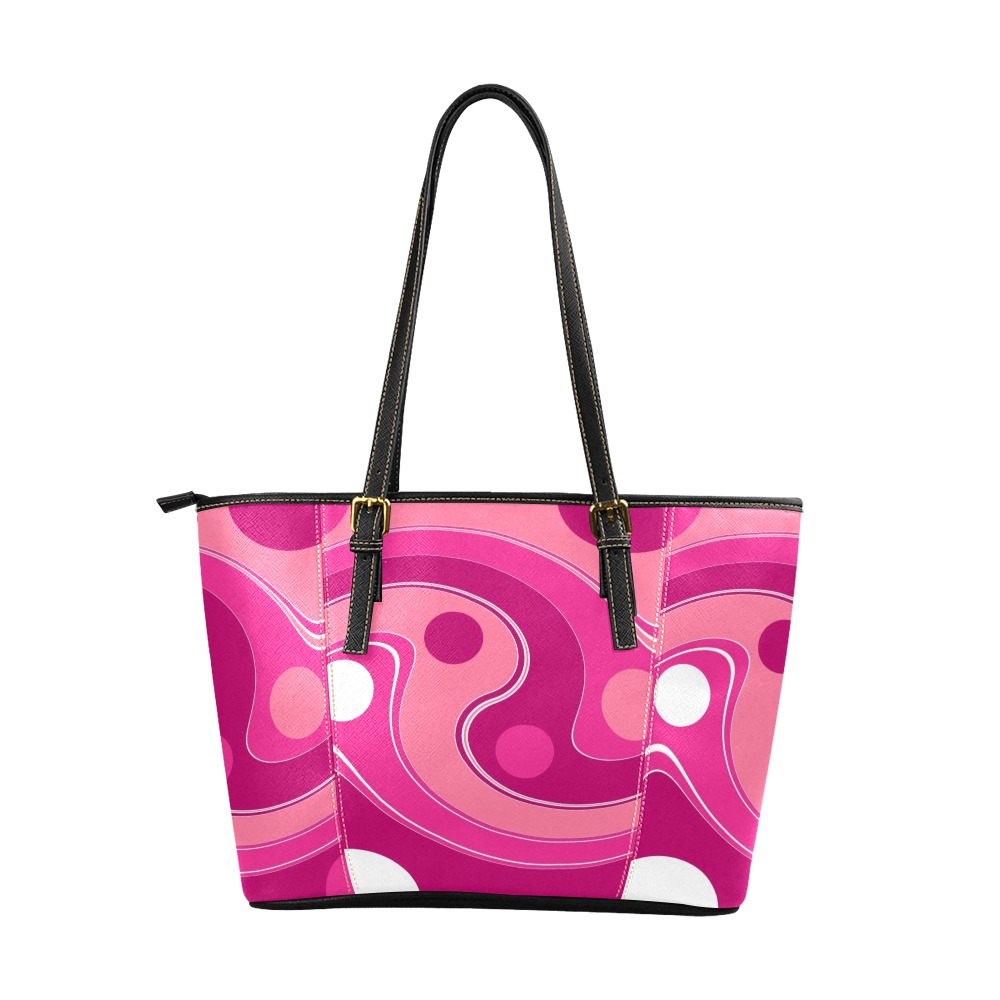 IN THE PINK-122 ALT Leather Tote Bag/Large (Model 1640)