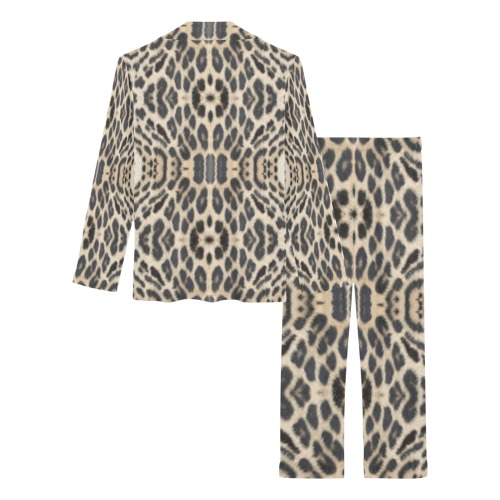 Skin Leopard Women's Long Pajama Set