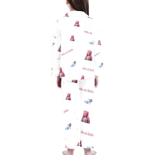 IMG_4928HOD Big Girls' V-Neck Long Pajama Set