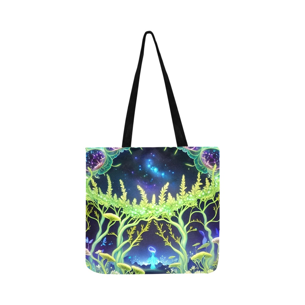 Enchanted Galactic Glow In The Dark Reusable Shopping Bag Model 1660 (Two sides)