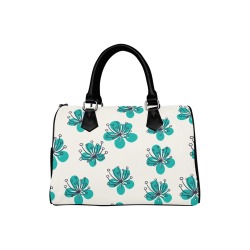 Floral Boston Handbag (Model 1621)