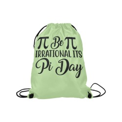 be irrational its pi day Medium Drawstring Bag Model 1604 (Twin Sides) 13.8"(W) * 18.1"(H)