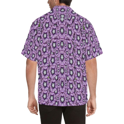 ornate forest of climbing flowers Hawaiian Shirt with Merged Design (Model T58)