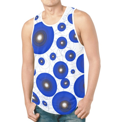 CogII2blue New All Over Print Tank Top for Men (Model T46)