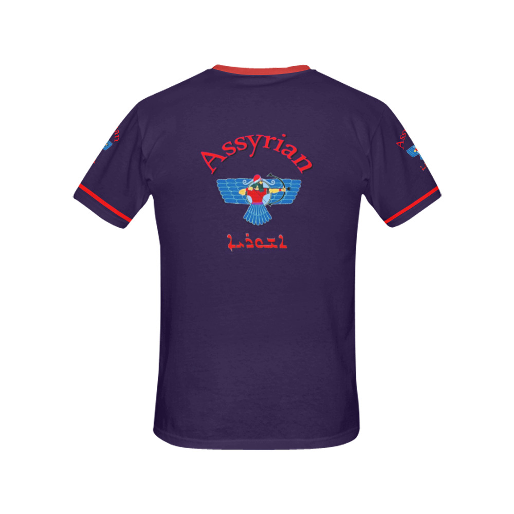 Assyrian Flag All Over Print T-Shirt for Women (USA Size) (Model T40)