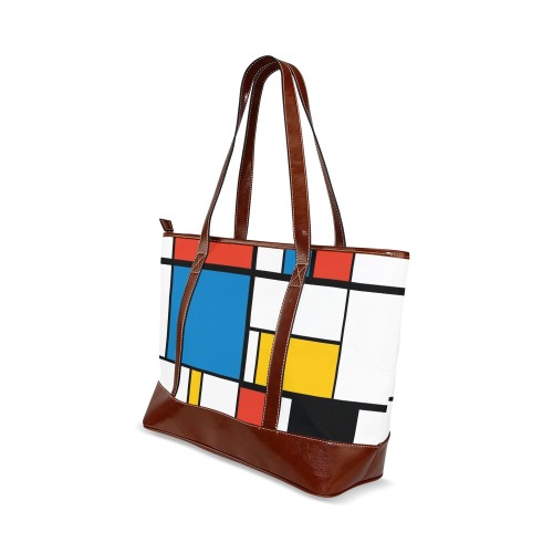 Mondrian De Stijl Modern Tote Handbag (Model 1642)