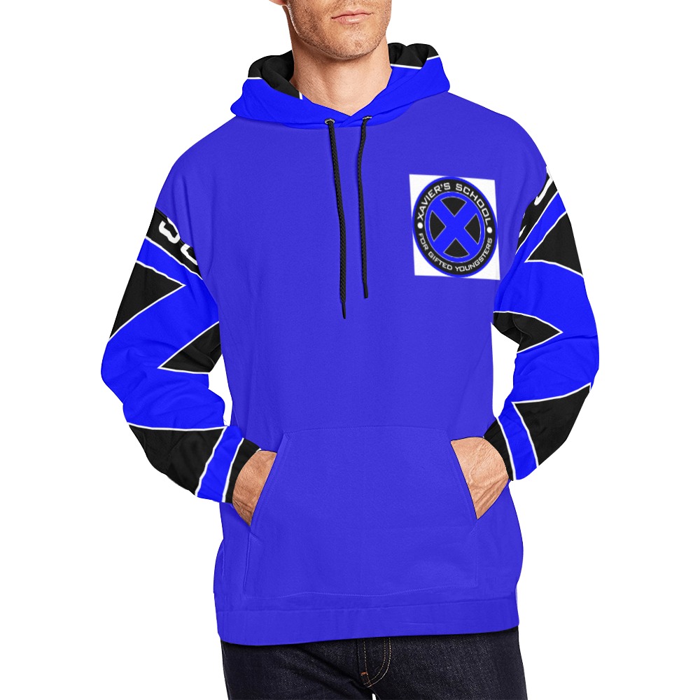 DIONIO Clothing - Blue Xavier Hoodies All Over Print Hoodie for Men (USA Size) (Model H13)