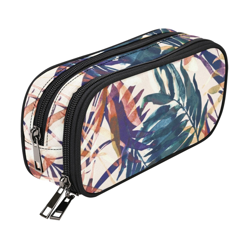 Abstract palms leaf colorful paint-6 Pencil Pouch/Large (Model 1680)