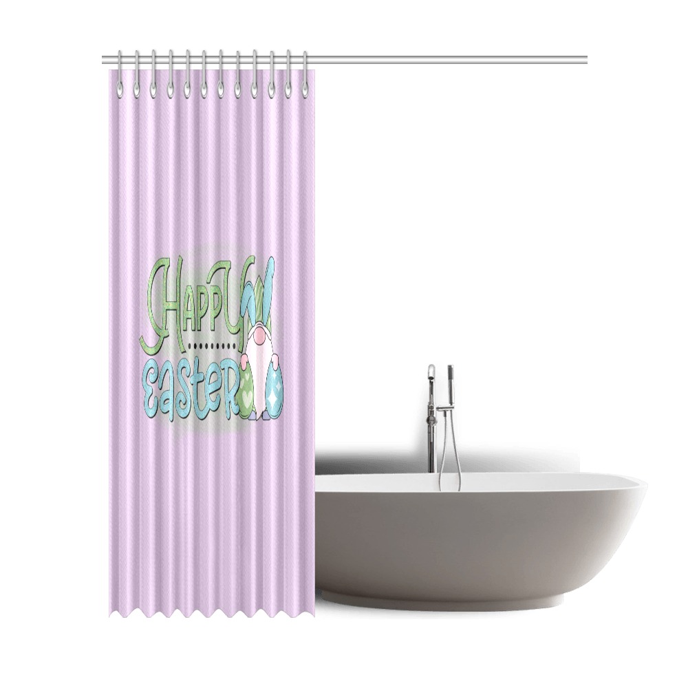 Happy Easter Gnome Shower Curtain 72"x84"