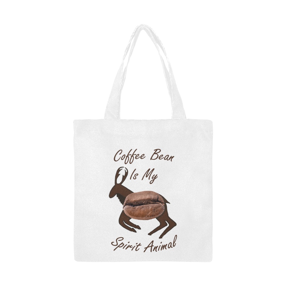 Coffee Bean Spirit Animal Canvas Tote Bag/Small (Model 1700)