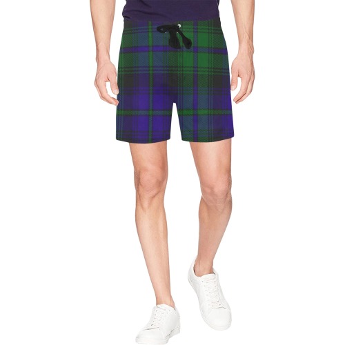 5TH. ROYAL SCOTS OF CANADA TARTAN Men's Mid-Length Beach Shorts (Model L47)