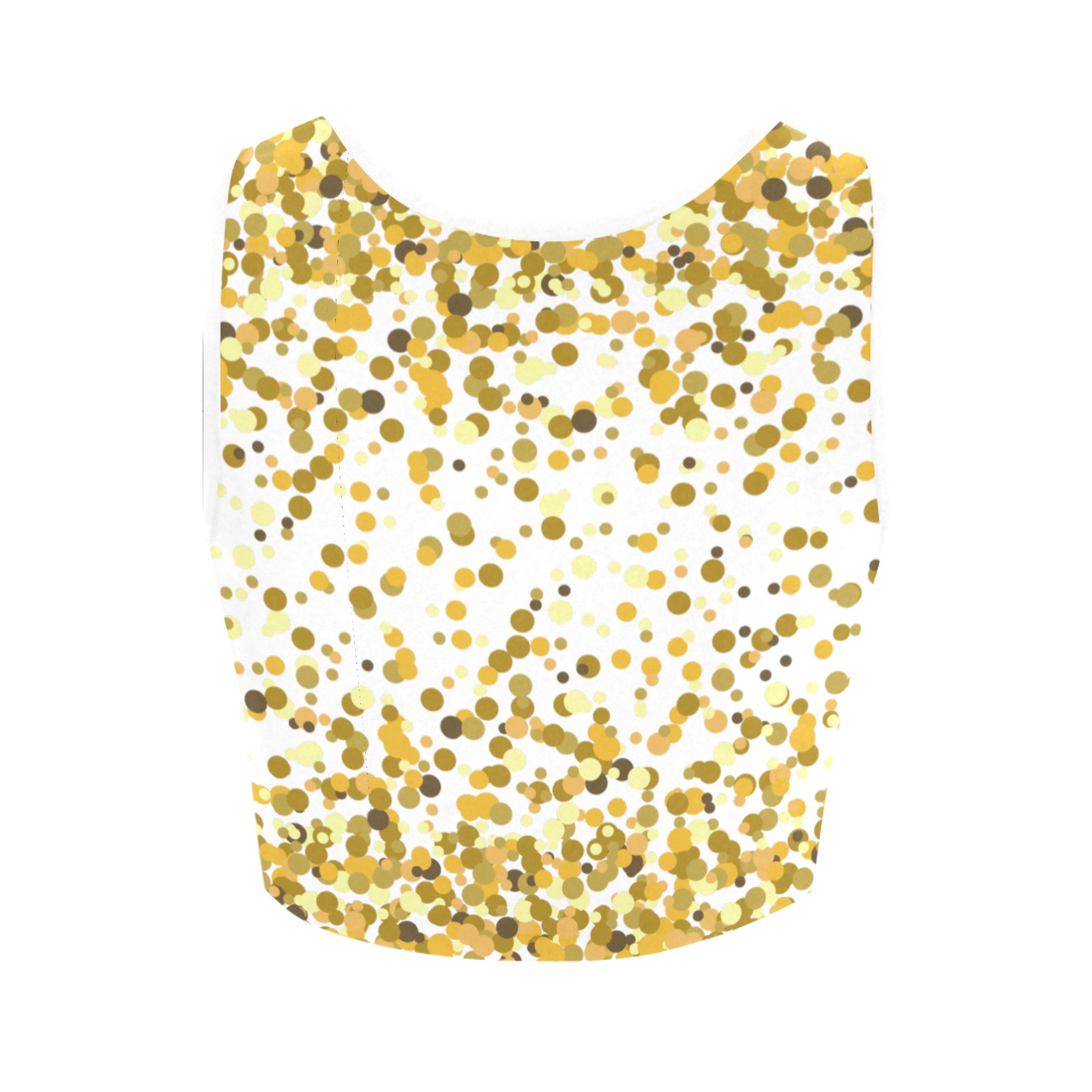 Gold Confetti Women's Crop Top (Model T42)