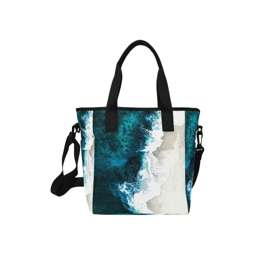 Ocean And Beach Insulated Tote Bag with Shoulder Strap (Model 1724)