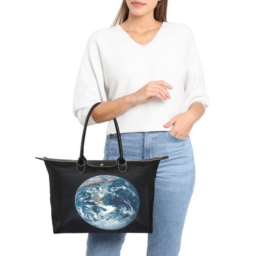 earth Single-Shoulder Lady Handbag (Model 1714)