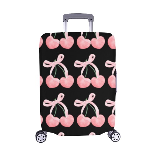 Pink Cherries Luggage Cover