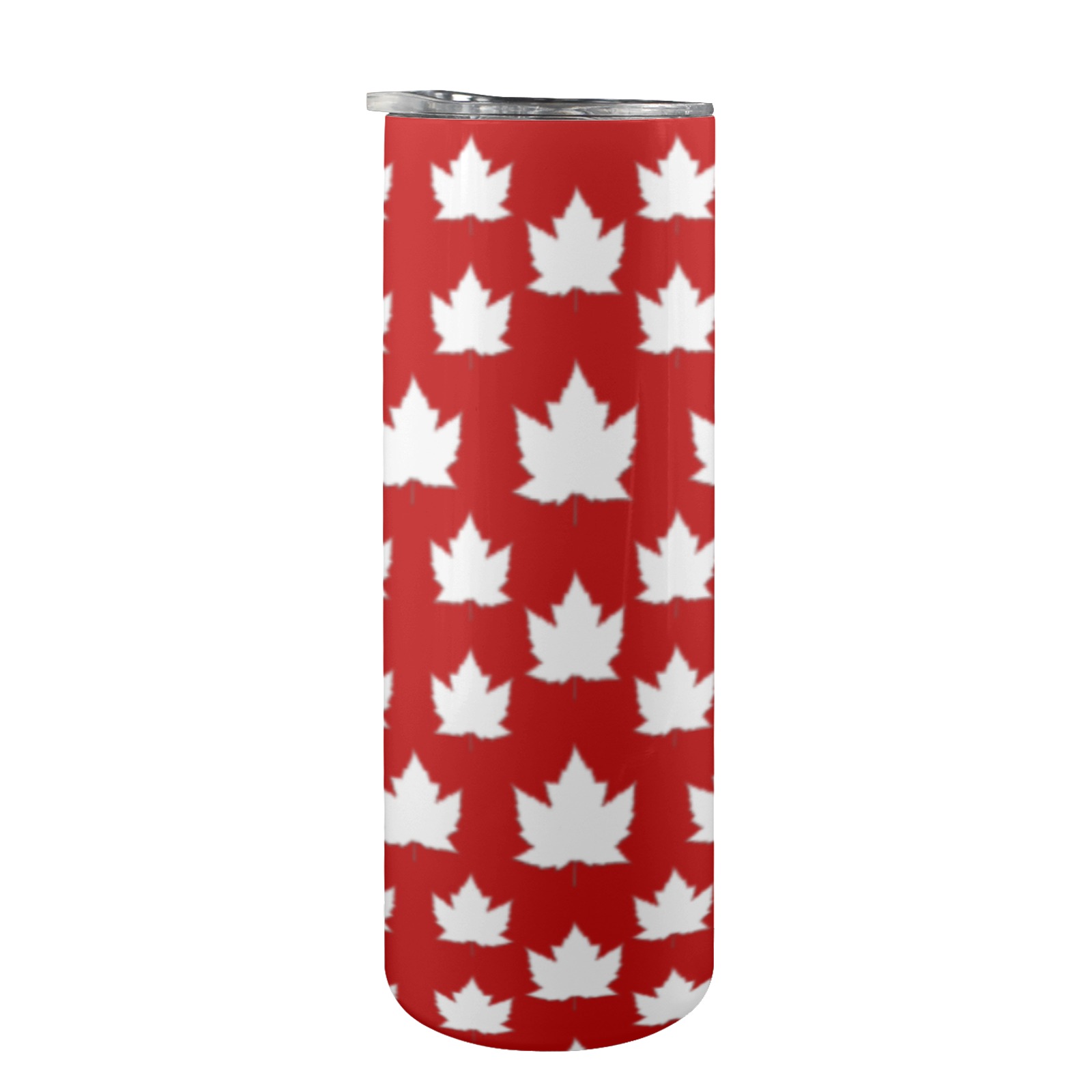 Cute Canada Tumbler 20oz Tall Skinny Tumbler with Lid and Straw