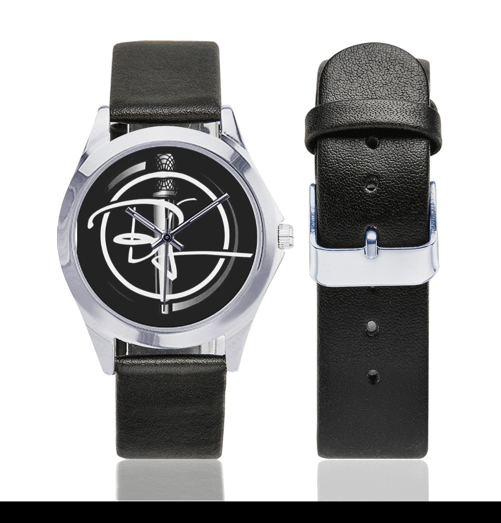 BLI Watch Unisex Silver-Tone Round Leather Watch (Model 216)